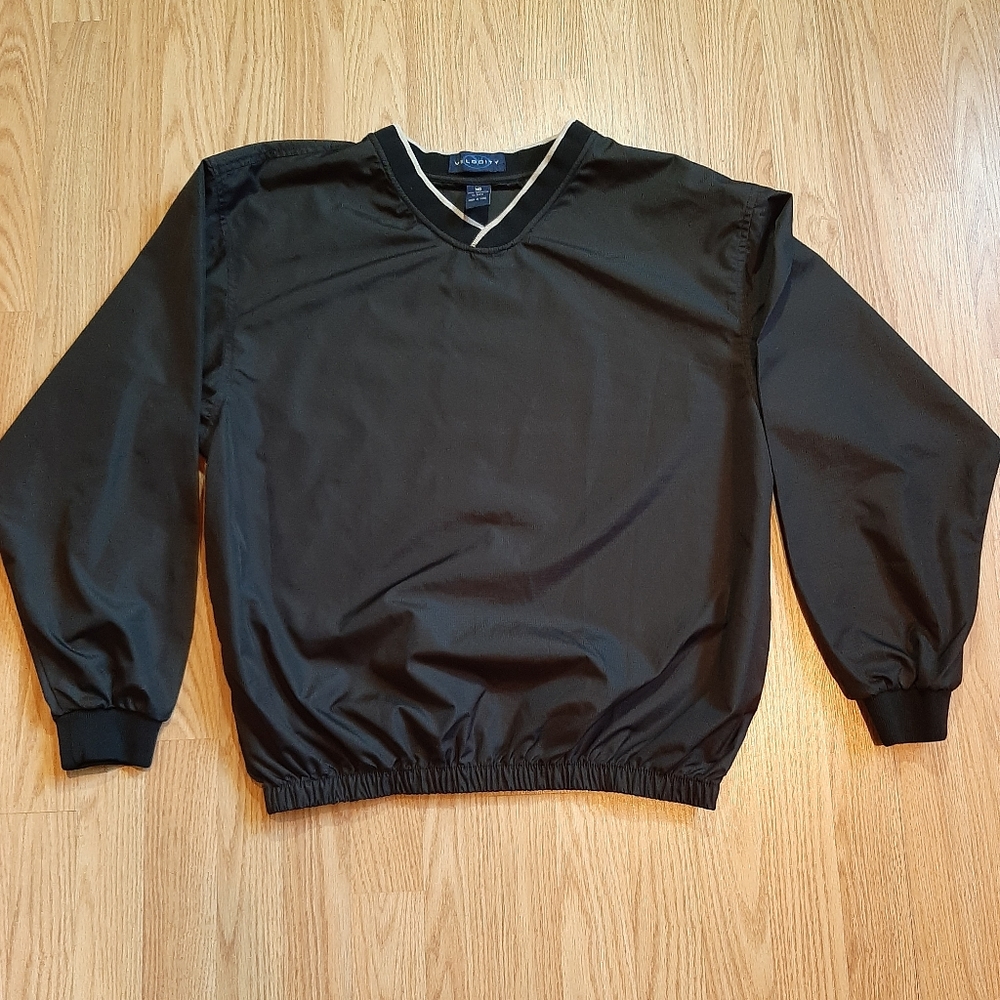 Velocity V Neck Long Sleeve Wind Breaker Golf Shirt